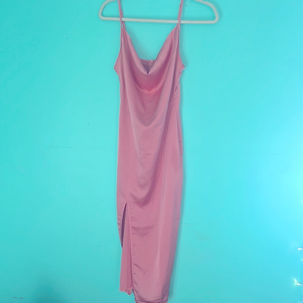 Light Pink Satin Dress